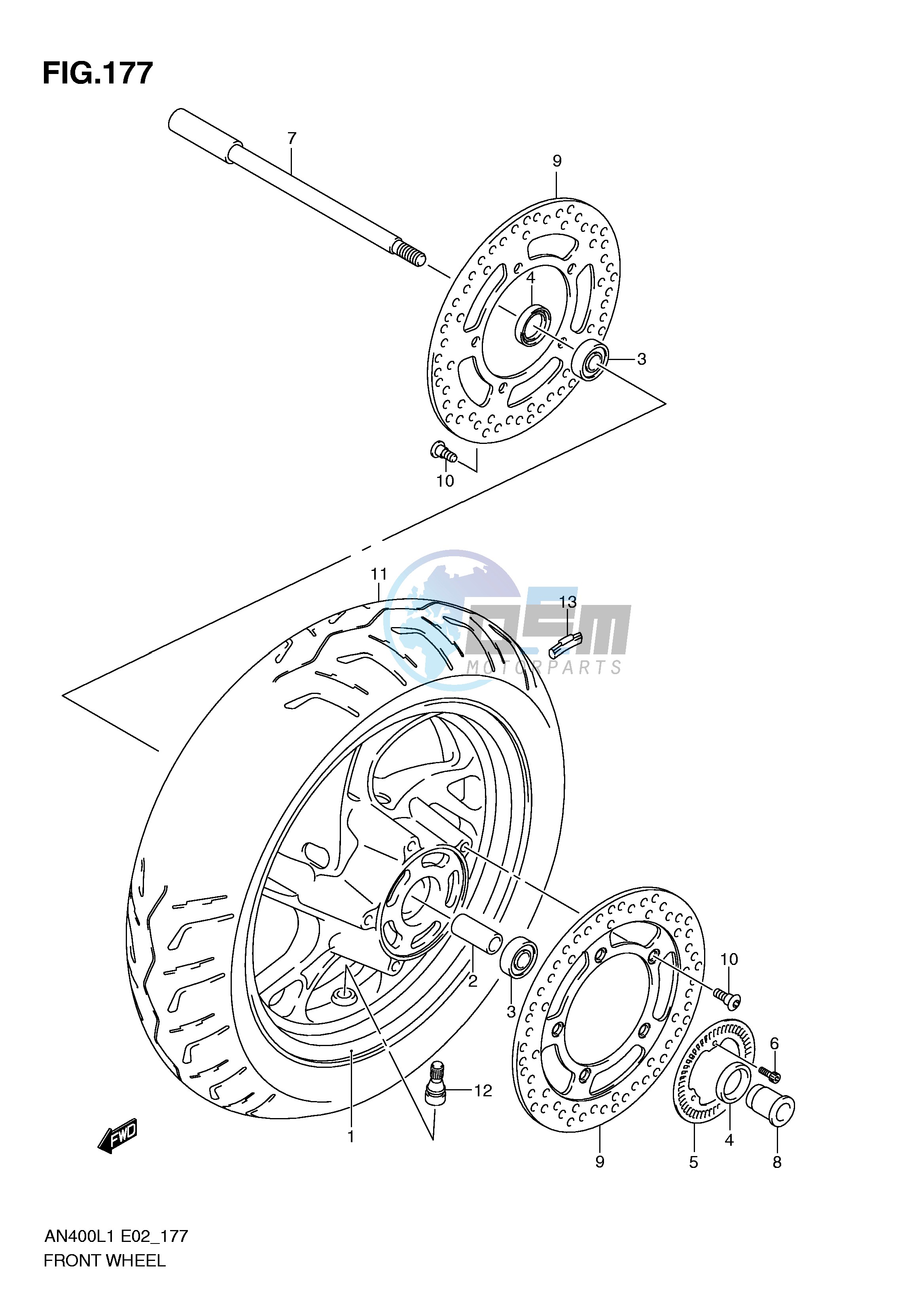 FRONT WHEEL (AN400ZAL1 E2)