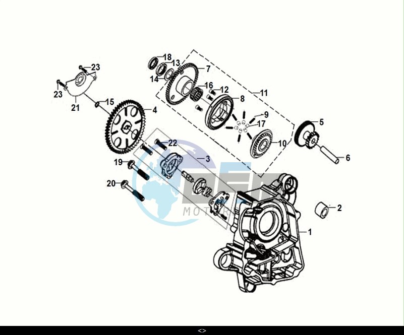 R CARNK CASE-OIL PUMP ASSY