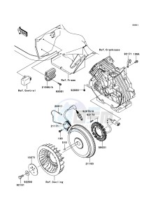 MULE_610_4X4 KAF400A7F EU drawing Generator/Ignition Coil