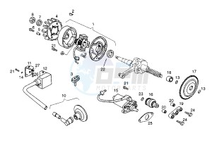 HUNTER - 50 cc drawing FLYWHEEL MAGNETO