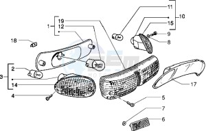 NRG 50 MC3 drawing Rear tail lamp