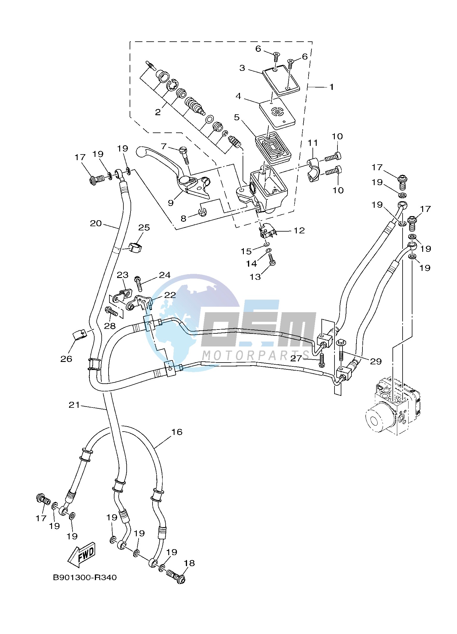 FRONT MASTER CYLINDER