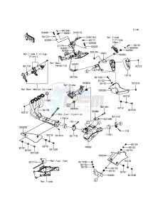 NINJA ZX-6R ZX600RGF FR GB XX (EU ME A(FRICA) drawing Muffler(s)