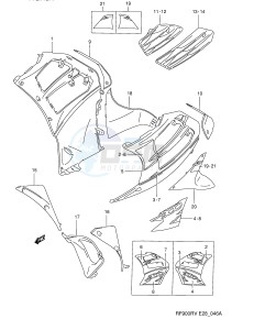 RF900R (E28) drawing UNDER COWLING BODY (MODEL S)