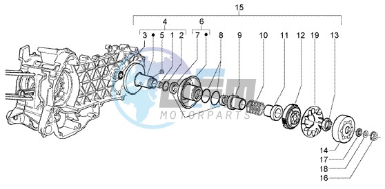 Driven pulley