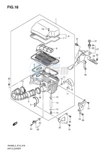 AN400 ABS BURGMAN EU-UK drawing AIR CLEANER