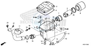 TRX420FM2H Europe Direct - (ED) drawing AIR CLEANER