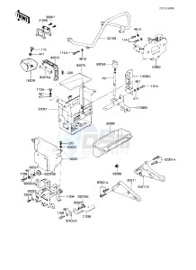 KZ 750 L [L3] drawing BATTERY CASE_TOOL CASE