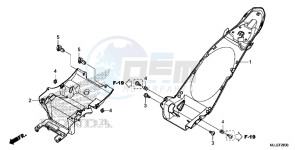 NC700SDE NC700SD 2ED - (2ED) drawing REAR FENDER