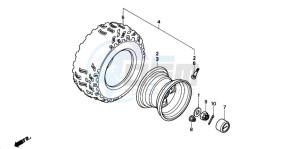 TRX90 drawing REAR WHEEL