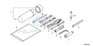 TRX500FPED TRX500FPE ED drawing TOOLS