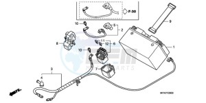 CB1000RA France - (F / CMF) drawing BATTERY