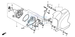 VT750DC SHADOW SPIRIT drawing WATER PUMP