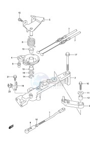 DF 150 drawing Throttle Rod