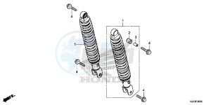 NSS300D Forza - NSS300D UK - (E) drawing REAR CUSHION