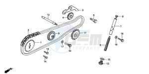 C90M drawing CAM CHAIN/TENSIONER