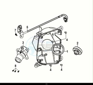 FIDDLE IV 125 (XG12WW-IT) (E5) (M1) drawing FRONT INNER TRAY