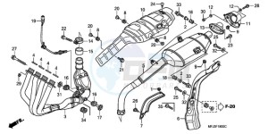 CBR600RR9 Europe Direct - (ED / MME SPC) drawing EXHAUST MUFFLER