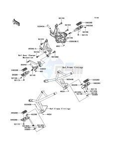 VERSYS KLE650CCF XX (EU ME A(FRICA) drawing Footrests