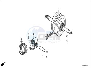 CRF50FH Europe Direct - (ED) drawing CRANKSHAFT/PISTON