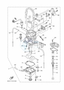 YZ125 (B4XE) drawing CARBURETOR