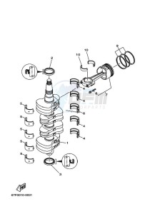 F80AETL drawing CRANKSHAFT--PISTON