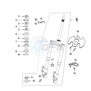 FIGHT 3 ICE BLADE drawing FRONT FORK / STEERINGHEAD