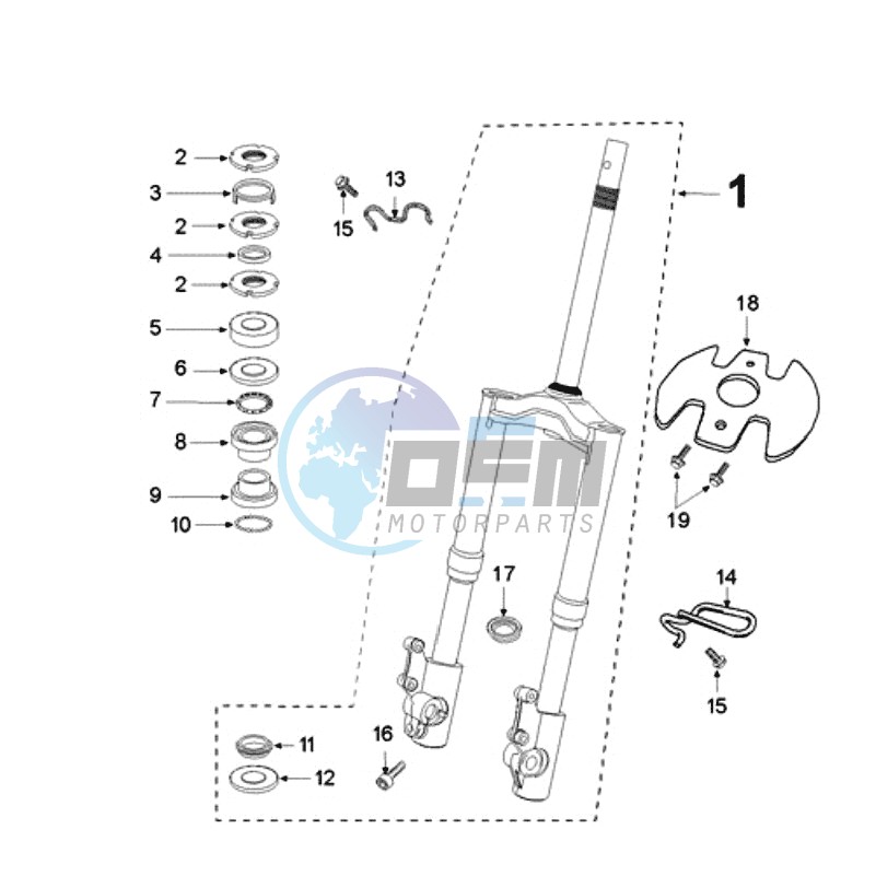 FRONT FORK / STEERINGHEAD