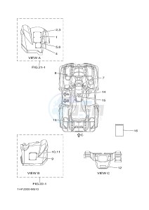 YFM550FWA YFM5FGD GRIZZLY 550 (1NP8) drawing EMBLEM & LABEL 1