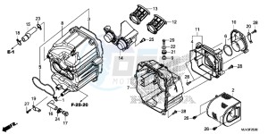 CBR500RAF CBR500R UK - (E) drawing AIR CLEANER