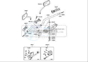 ZRX 1200 (EU) drawing HANDLEBAR