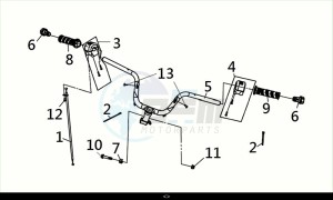 JOYMAX-Z+ 125 (LW12W3-EU) (M2) drawing STRG. HANDLE COMP