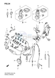 GSX-R600 (E2) drawing WIRING HARNESS