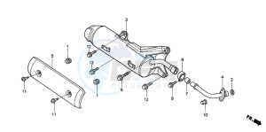 NSS250 JAZZ drawing EXHAUST MUFFLER