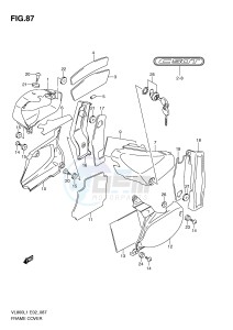 VL800 (E2) VOLUSIA drawing FRAME COVER (VL800TL1 E24)