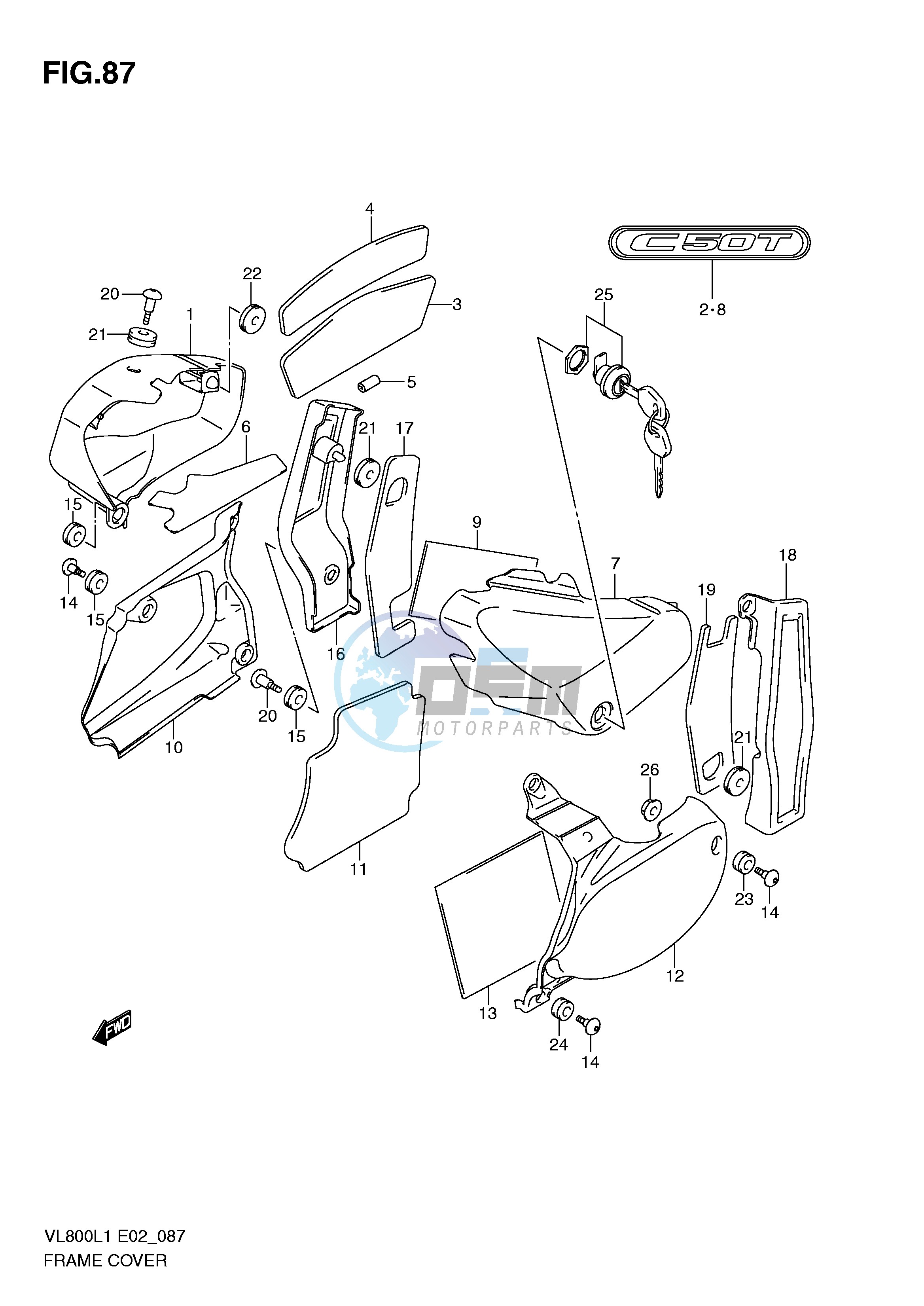 FRAME COVER (VL800TL1 E24)