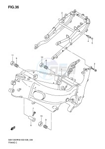 GSX1300R (E3-E28) Hayabusa drawing FRAME