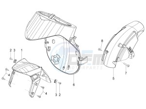 Typhoon 50 4T 4V E2 (NAFTA) drawing Wheel housing - Mudguard