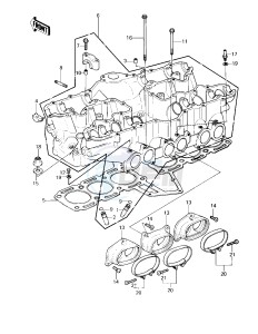 KZ 1300 A (A1-A3) drawing CYLINDER HEAD