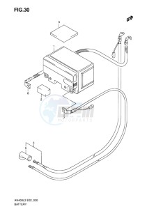 AN400Z ABS BURGMAN EU-UK drawing BATTERY