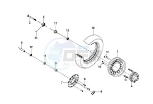 MIO 50 45KMH drawing FRONT WHEEL / BRAKE DISC