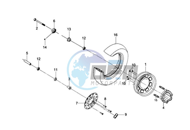 FRONT WHEEL / BRAKE DISC