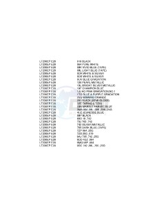 LT230E (E28) drawing * COLOR CHART *