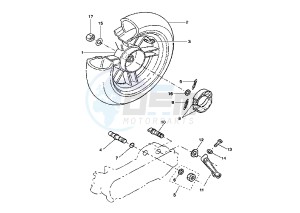 BW'S R 50 drawing REAR WHEEL