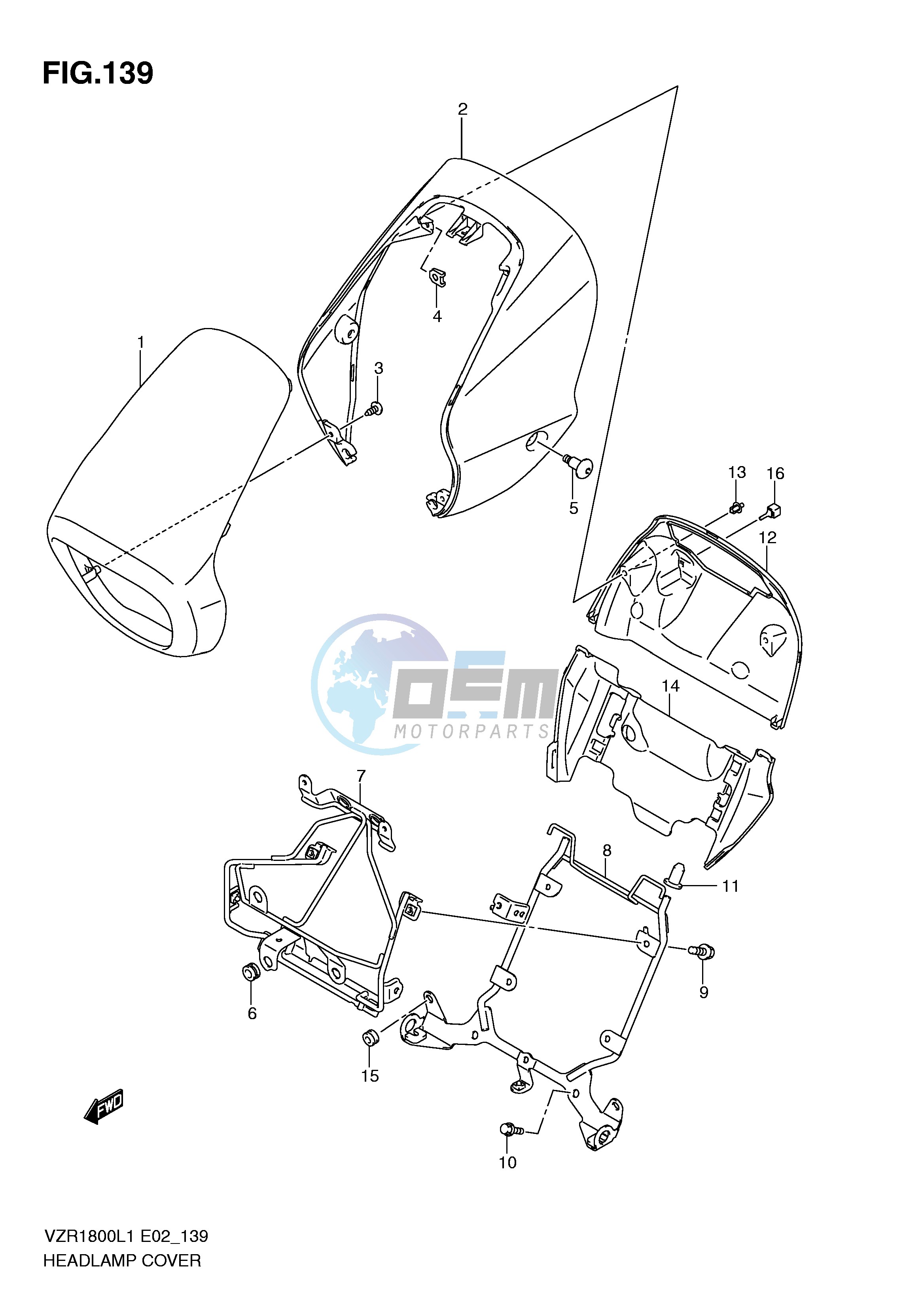 HEADLAMP COVER (VZR1800L1 E51)