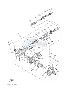 YFM450FWB YFM45KDHJ KODIAK 450 (BJ56) drawing FRONT DIFFERENTIAL