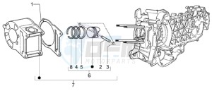 X8 125 PM36200-PM36300 drawing Cylinder-piston-wrist pin assy