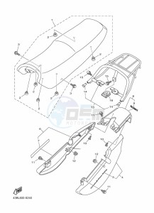 YBR125EGS YBR125G (43BL) drawing SEAT