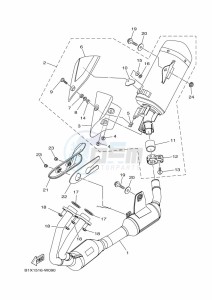 YZF320-A YZF-R3 (B2XG) drawing EXHAUST