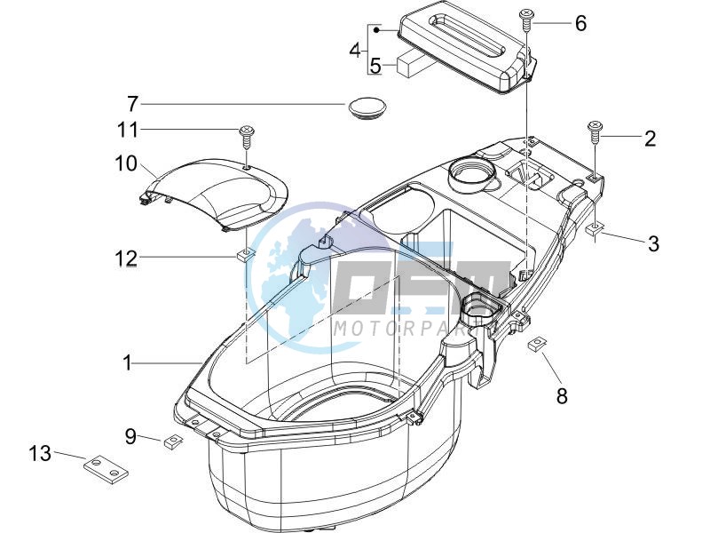 Helmet box - Undersaddle